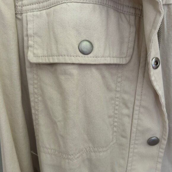 Gap Factory Cream 100% Cotton Denim Utility Jacket - L - Picture 2 of 7